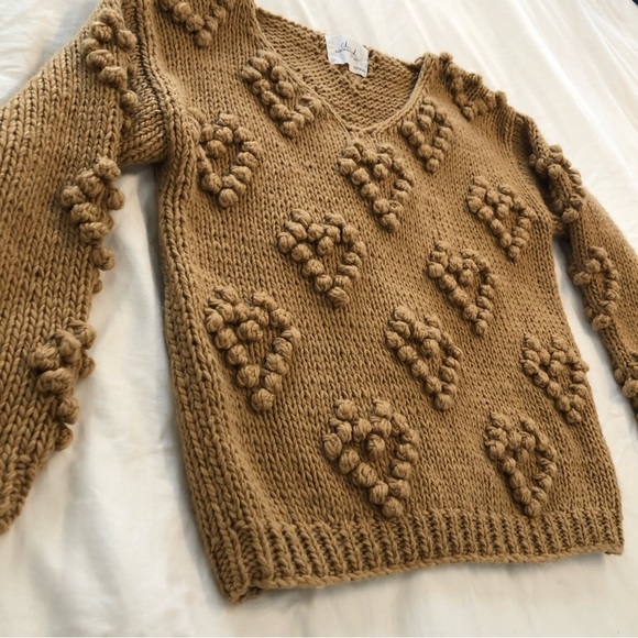CHICWISH Knit Your Love sweater in tan brown size small - Picture 6 of 12